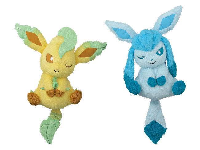 37852_POKEMON SUN _ MOON RELAXING TIME BIG PLUSH-LEAFEON, GLACEON-.jpg