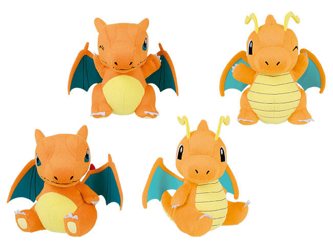 37854_POKEMON SUN _ MOON ROUND PLUSH-CHARIZARD, DRAGONITE-.jpg